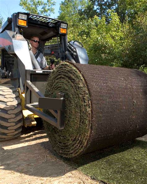 skid steer sod attachment|skid steer sod roller attachment.